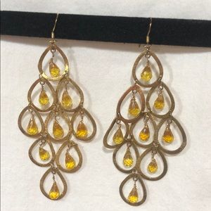 Tear Drop adjustable earring set one size